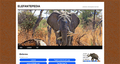 Desktop Screenshot of elefantepedia.com